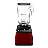 Blendtec - Original Designer Blender - WildSide+ Jar (90 oz) - Professional-Grade Power - Self-Cleaning - 6 Pre-programmed Cycles - 8-Speeds - Sleek and Slim, Red