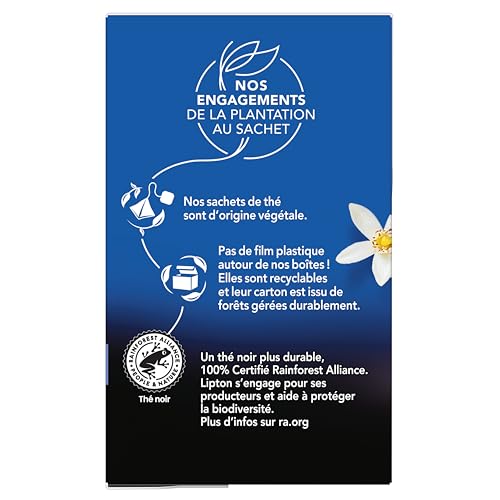 Thé Earl À La Bergamote D'italie Lipton La Boite De 20 Sachets - vue 10