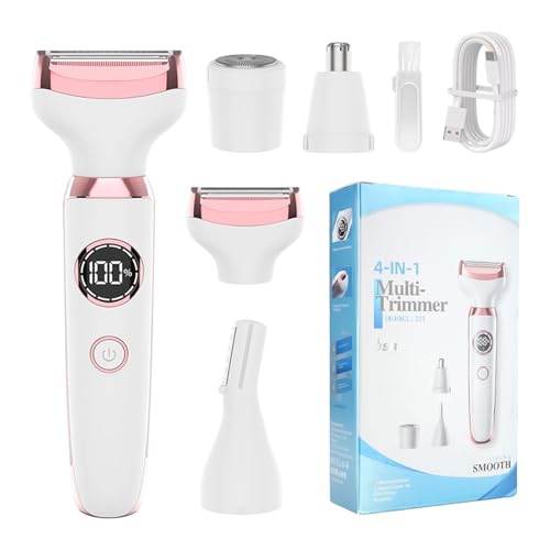 Afeitadora Eléctrica Mujer, Herramienta De Belleza Con Doble Cabeza, Impermeable Afeitadora Mujer Afeitadora Recargable Para Cara Cuerpo, Depiladora Eléctrica Femenina Para Cara Cuerpo Piernas