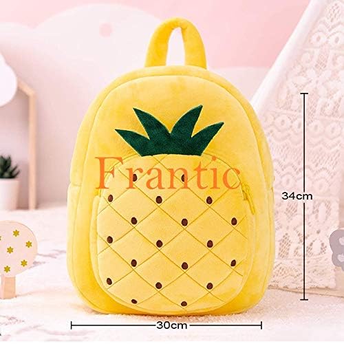 Image of Frantic Soft Cartoon Design Animal Velvet Plush School Backpack Bag For 2 To 5 Years Boys Girls Nursery Preschool Picnic Carry Travelling Bags (2-5 Years)