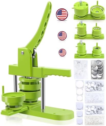 Máquina Para Fazer Botões De Vários Tamanhos, Pino 1 + 1,25 2,25"...