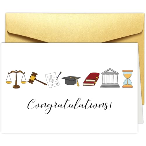 Obbyidk Funny Lawyer Graduation Card, Congratulations Cards for New Lawyer,