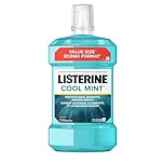 Listerine Antiseptic Mouthwash for Gingivitis and Teeth Plaque - Contains Thymol, Menthol, and Eucalyptol as essential oils - 1.5L, blue