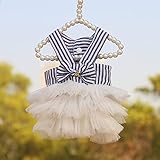 [JUI3N] 犬 服 設計2 犬服 ペットウェア 犬の服 夏服 通気 涼しい ワンピース 袖なし ノースリーブ 袖無し キャミソール 蝶結び ふりふり かわいい 女の子 小型犬 中型犬 春夏ワンピース 【春 夏 春夏 春服 夏服 春物 夏物 S 夏用】