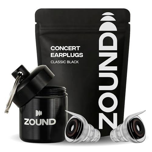 Zound High Fidelity Earplugs for Concerts - Reuseable High Fidelity Concert Ear Plugs for Noise...