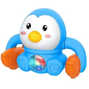 SaleOn Dancing and Spinning Rolling Doll Tumble Pegwin Toy Voice Control Fish Pegwin with Musical Toy with Light and…