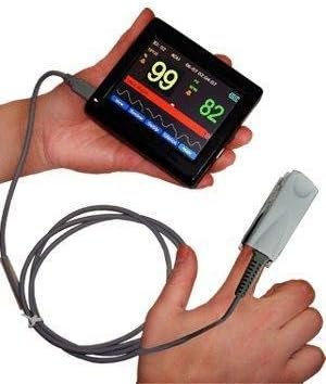 Contec Touch Screen Finger Probe Pulse Oximeter PM-60A + Integral SD Card Reader