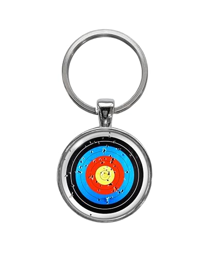 Archery Target Keychain