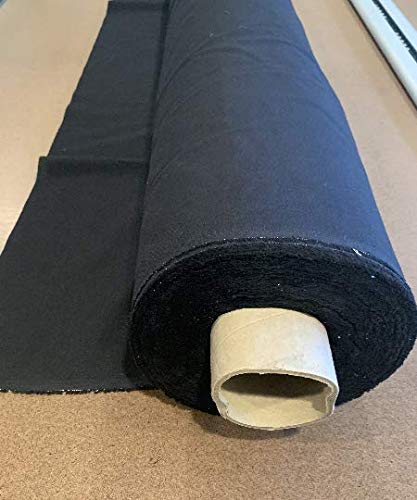Sedona Designz 100% Cotton Black Muslin Fabric – 60 Inch Wide Draping Textile by The Yard (50 Yards)