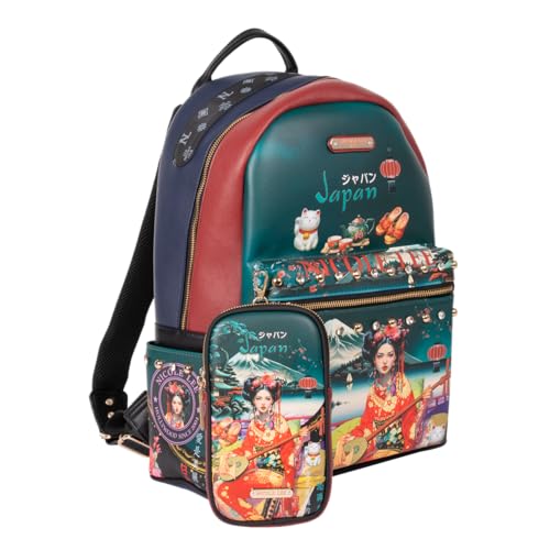 Opiniones y reviews de Mochilas Nicole Lee Top 5. 49 Nicole Lee Mochila Estampada porta Laptop Akiko FW24
