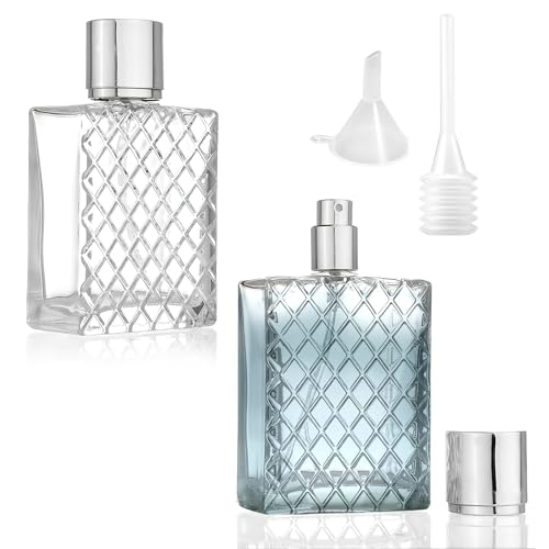 VOSSOT 2 Stück Parfümzerstäuber Nachfüllbar Glas