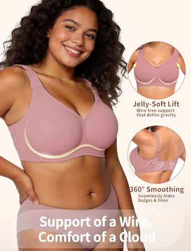 Image of Jelly Push Up Bra for Women Wireless Comfortable Seamless Full Coverage Bra