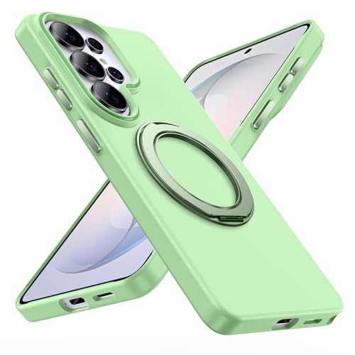 WACJOSD �Ή� Galaxy S26 Ultra �p�� �P�[�X MagSafe�Ή� �����O 360�x��]�X�^���h �ϏՌ� �ČRMIL�K�i ���C�����X�[�d�Ή� ���΂ݖh�~ PC �X�}�z�J�o�[ SC-53G SCG37 �Ή� (��) C101-s26u-