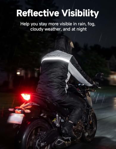 Kemimoto Motorcycle Rain Suit