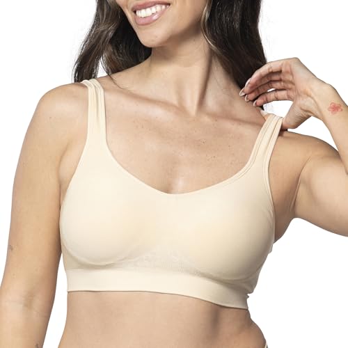 Women's Underoutfit Wireless Everyday Comfort Bra - Wireless Plus Size & Shaping, No Wire Comfy Bra Without Underwire