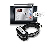 Invisible Wireless Dog Fence, No Need Wire Bury, Rechargeable, Waterproof Invisible Dog Fence Collar, 5 Level Distance Upto 300 Meter, 6 Level Vibration,Beep,Shock, 2.4G Frequency Stable Signal