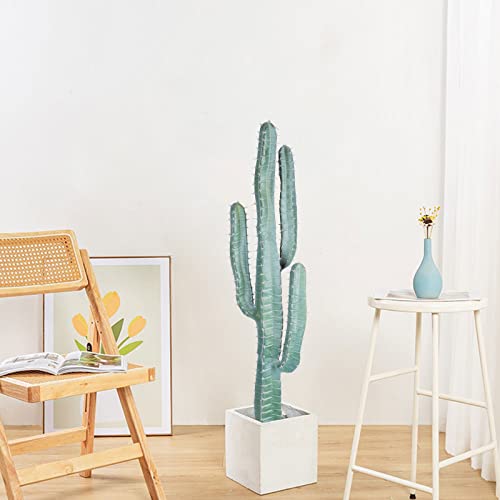Ruwenus Artificial Cactus 3.3Ft（39"） Tall Fake Big Cactus Plants Faux Cacti Saguaro With Planter For Indoor Outdoor Home Office Shop Garden Decoration #TOP4