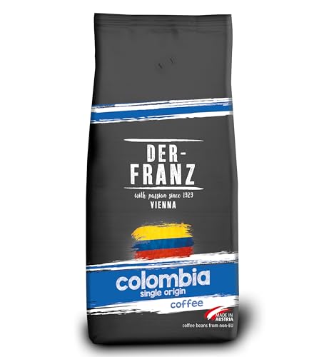 Der-Franz Columbia Single Origin Café, granos enteros, 1000 g