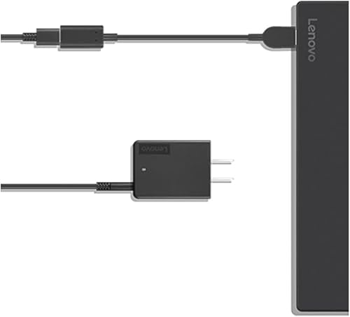 Miniatura 5 de Lenovo Adaptador ultraportátil USB-C de 45 W, cargador de pared de CA para computadoras portátiles, teléfonos inteligentes y tabletas, luz