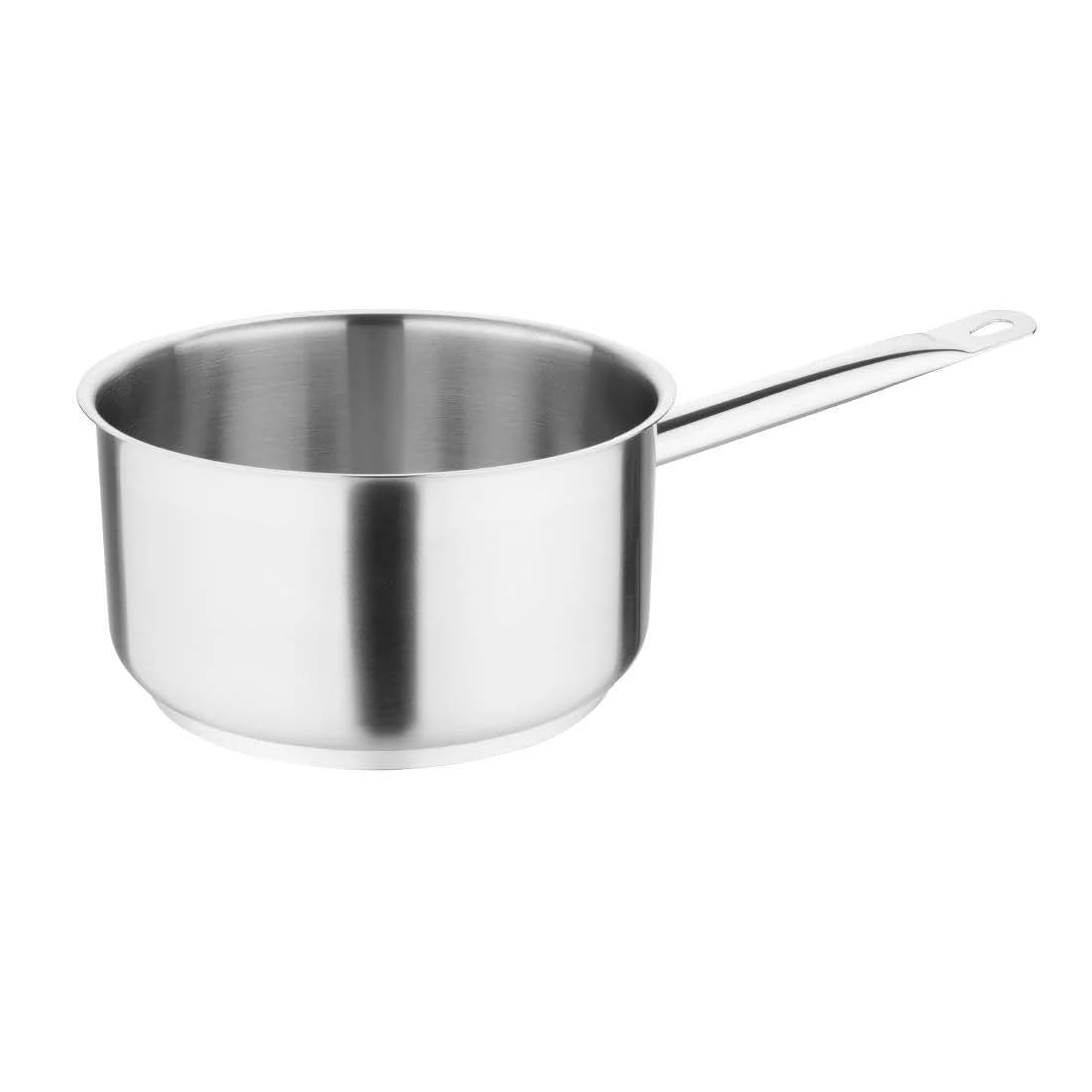 Vogue Stainless Steel Saucepan 20 cm – Professional Saucepan for All Hobs Suitable for Induction M944