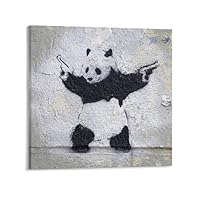 Amazon.co.jp: Banksyバンクシー 《 パンダ 絵画 》ポスター