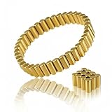 50 Stück 4×9mm Starke Neodym-Zylindermagnete, silberfarbene kleine Magnete für Whiteboards, Kühlschränke, Büro, Basteln und für Männer und Frauen (gold)