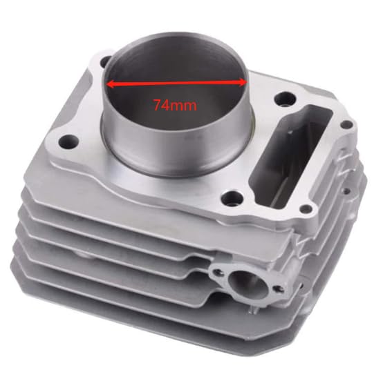 Cilindro 300cc de 74mm para motor de motocicleta Fourtrax TRX300FW con kit de juntas de pistón 3
