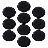 [UKCOCO] ミニチュア帽子 10個セット ラウンドトップミニフォーマルハット ブラック 軽量DIYクラフトアクセサリー 髪飾り 衣装 ドール 雪だる