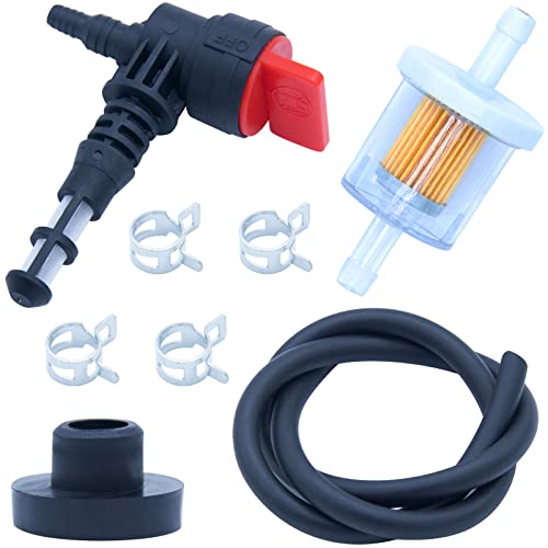 GrliTra 192980GS Fuel Shut Off Valve Service Kit Bushing Filter Grommet Replace for BS 192980GS 80270GS Kohler 25 462 03-S Rotary 13116 Gas Tank Engine Generator Pressure Washer