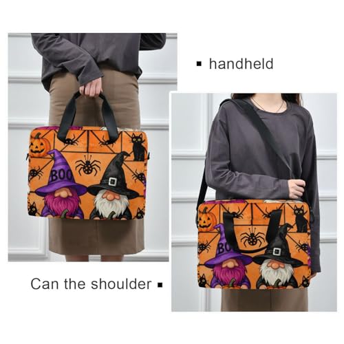 Funda para laptop 15.6" con asa y correa naranja miniatura 2