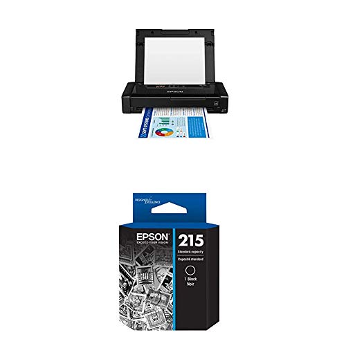Image of Epson Canada Workforce 110 Wireless Mobile Printer - C11CE05201 with Black Ink Bundle