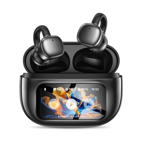 イヤホン bluetooth ワイヤレスイヤホン【2025年の衝撃作·ディスプレイ付きのイヤホンが登場】 最先端Bluet...