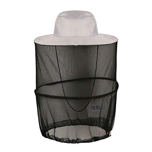 Tongina Chapéu De Rede De Pesca Ajustável Cap Cap Protector Face Cap Veil - Bege