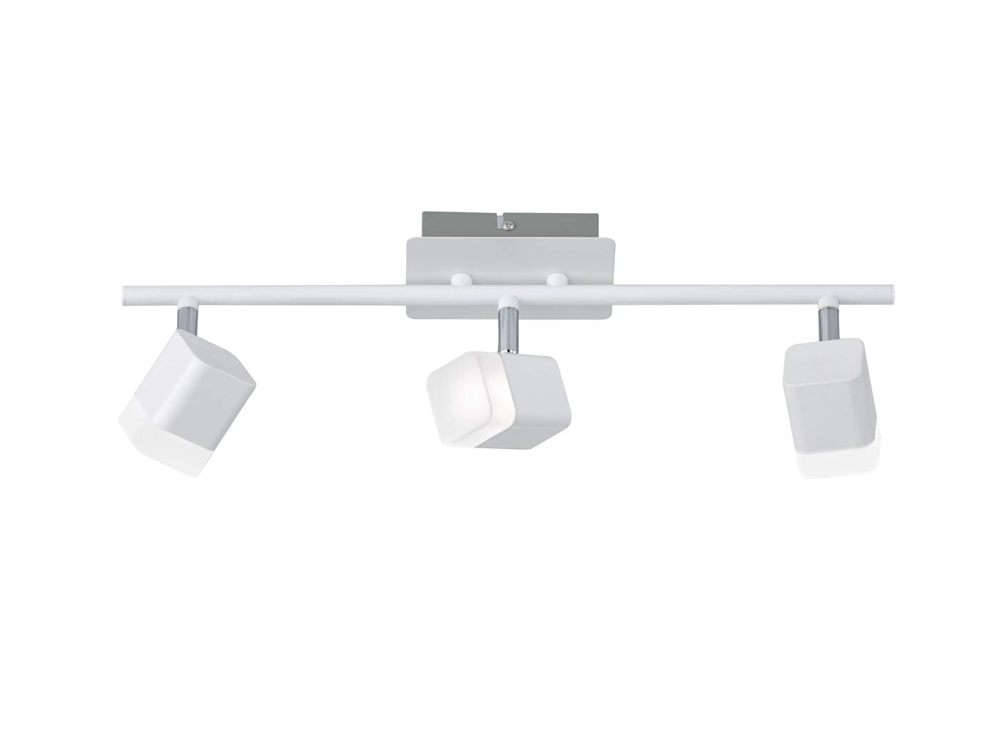 Reality Leuchten LED Deckenleuchte Roubaix – 2-flammig, Weiß Matt, Mit Acrylschirmen, 2 X 4 Watt, 3000 K