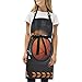 FVFV ala De Ángel De Baloncesto Delantal de Cocina Cuello Ajustable Delantales con 2 Bolsillos Cocinero Camarero Chefs Delantal para Mujeres Hombres