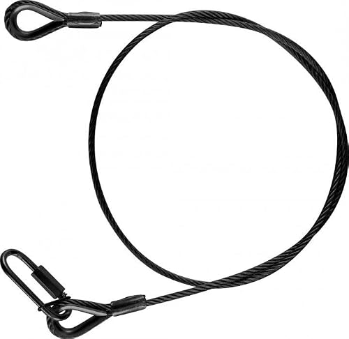 Safety 5x 600 mm schwarz, bis 15kg zur Sicherung von Scheinwerfern u.a