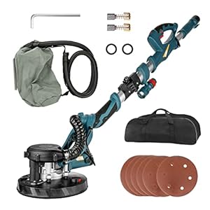 Gipsschuurmachine Gipsplaatschuurmachine Plafondschuurmachine Wandschuurmachine met zuigslang en 800W stofzak