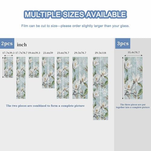 Vinilo Decorativo para Ventana efecto Vitral 19.6x39.3 pulgadas miniatura 6
