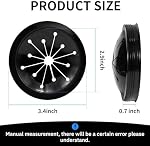 2 Pack Garbage Disposal Splash Guard Sink Baffle Disposal,3-1/8” Food Waste Disposer Accessories,Suitable for Whirlaway, Waste King, Sinkmaster & GE Models