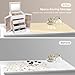Dajasan Large Jewelry Box for Women, Jewelry Holder Organizer Box with 3 Drawers, 4-Tier Jewelry Storage Organizer with Mirror for Necklace Ring Bracelet Watch, Gift Idea (White)
