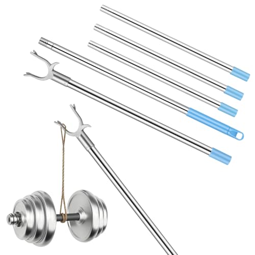 Alipis Pôle À Vêtements Télescopique Réglable 201 Cm En Aluminium Et Acier Inoxydable Perche Détachable Pour Séchage Et Rangement Dans Placard Et Buanderie