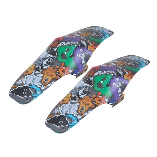 Guardabarros para bicicleta con diseño plegable estampado de graffiti anti suciedad