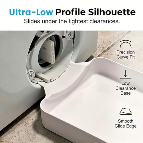Washing Machine Drain Tray - Waterproof Non-Slip Drip Pan for Laundry Water Catching, 2PC 18x17.8x4.5cm - Image 9