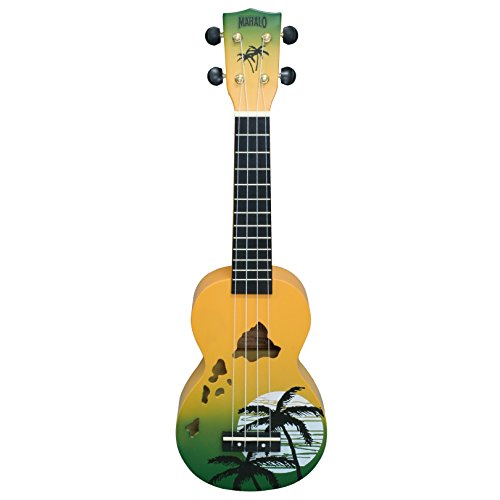 Designer Series Soprano Uke – Hawaii (Green Burst) – UKULELE - Les Beatles, Paul McCartney, John Lennon, RIngo Starr, George Harrison Designer Series Soprano Uke - Hawaii (Green Burst) - UKULELE