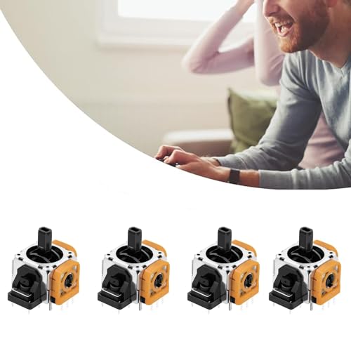 SSyang 4 Pcs Joystick Analogique 3D Joycon Stick Analogique,Analogique Stick Remplacement Capteurs De Joysticks Analogiques,Module Joystick Analogique Compatible Eillet 3D Analogique Joystick(Jaune) – vue 7