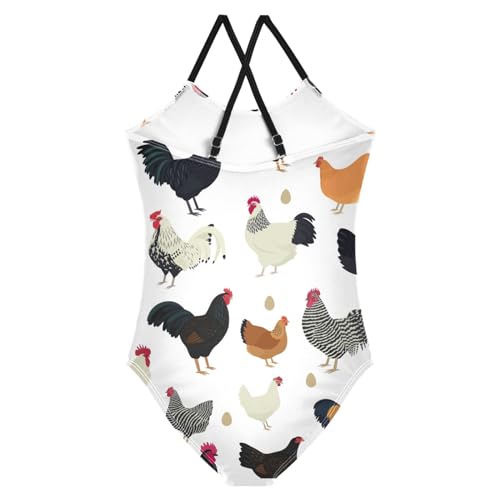 Image of CaTaKu Girls Swimsuits One Piece Bathing Suits Toddler Summer Beach Swimsuits Girls Swimwear 2-8 Years