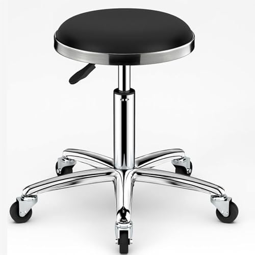 Tabouret pivotant de clinique tabouret de massage réglable et mobile noir - 2