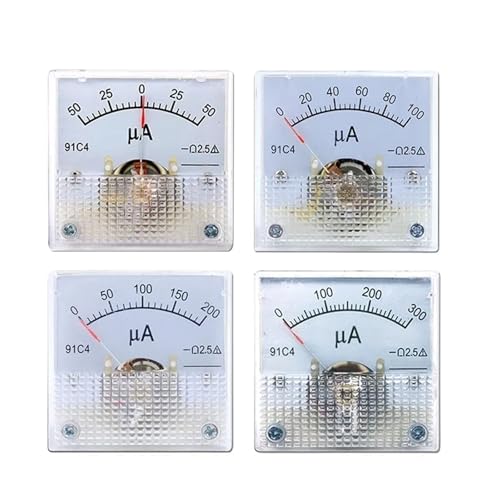 Ampèremètre CC 91C4-uA installé sur tableau d'atelier pour électronique