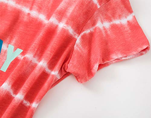 Image of Women Plus Size Pajama Sets Summer Cotton Sleepwear Tops with Capri Pants Pj Sets Fun Prints Pajama Sets