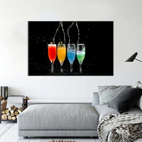 Tableau moderne cocktails impression de qualité supérieure sur toile